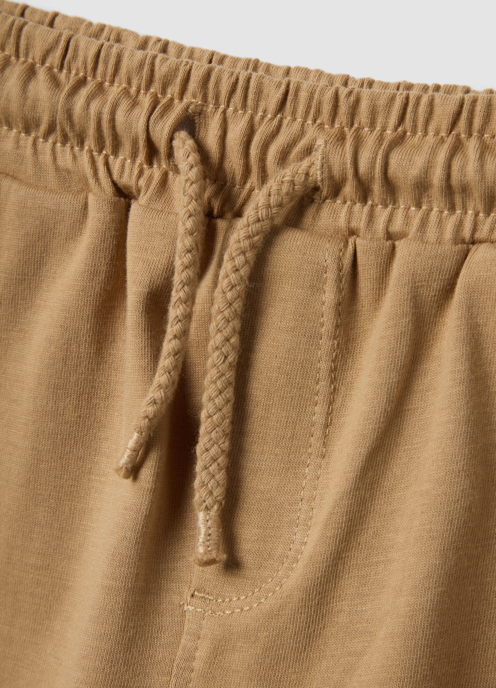 OVS Beige Pure Cotton Boys’ Shorts, Regular Fit