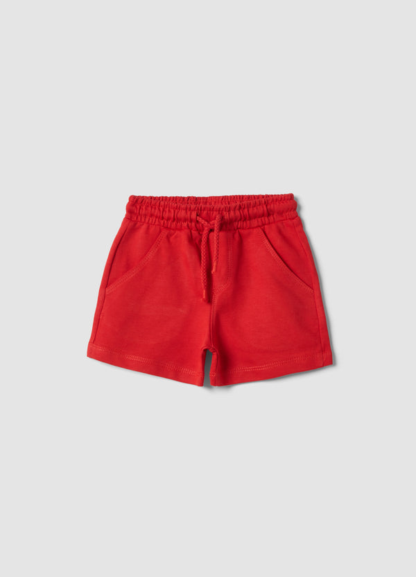 OVS Red Pure Cotton Shorts