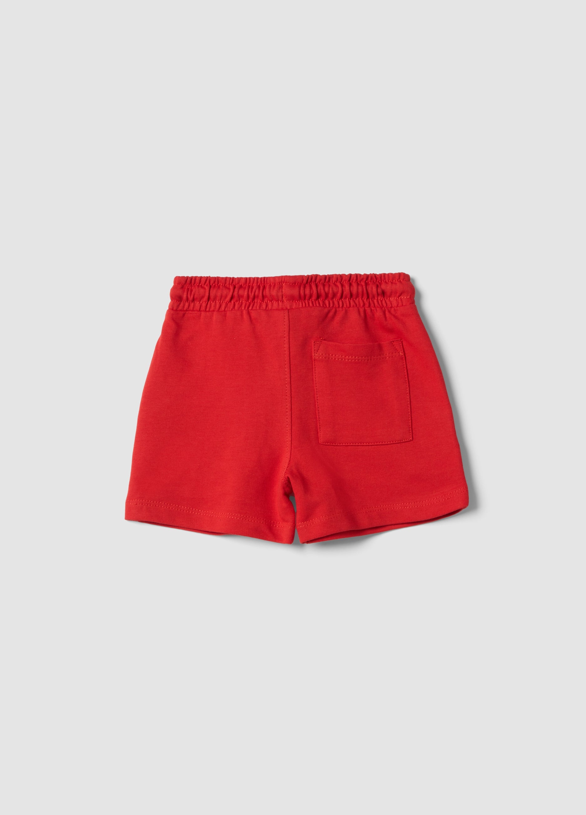 OVS Red Pure Cotton Shorts