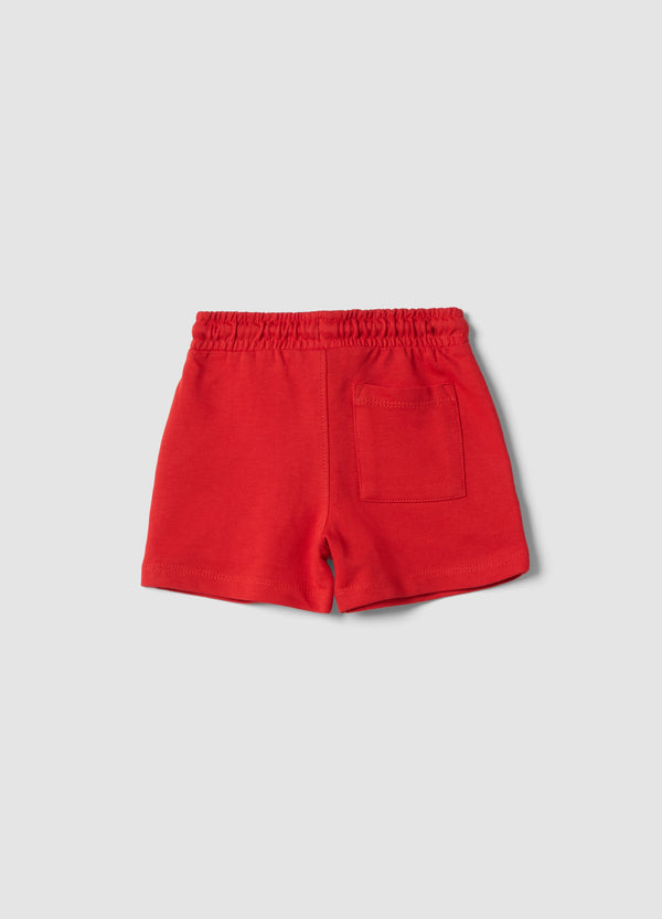 OVS Red Pure Cotton Shorts