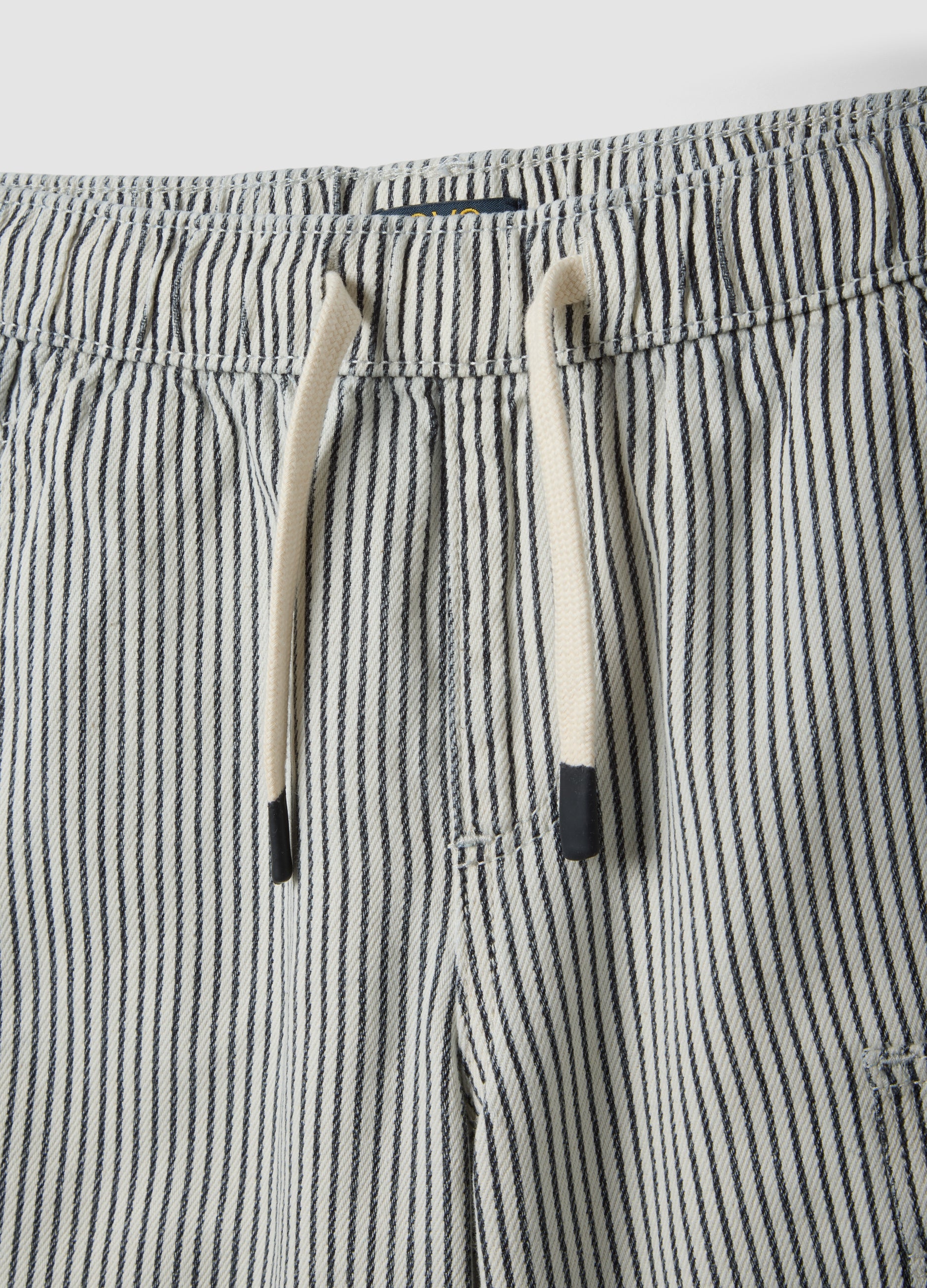 OVS Boys’ Regular-Fit Pure Cotton Multicolour Striped Cargo Shorts