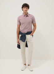 OVS Pink Short-Sleeve Polo Shirt In Pure Cotton