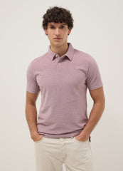 OVS Pink Short-Sleeve Polo Shirt In Pure Cotton
