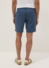 OVS Blue Regular-Fit Pure Cotton Chino Bermuda Shorts