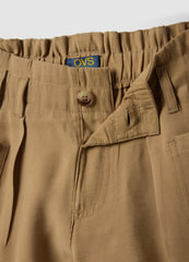 OVS Beige Modal-Blend Shorts With Elasticated Paper-Bag Waist