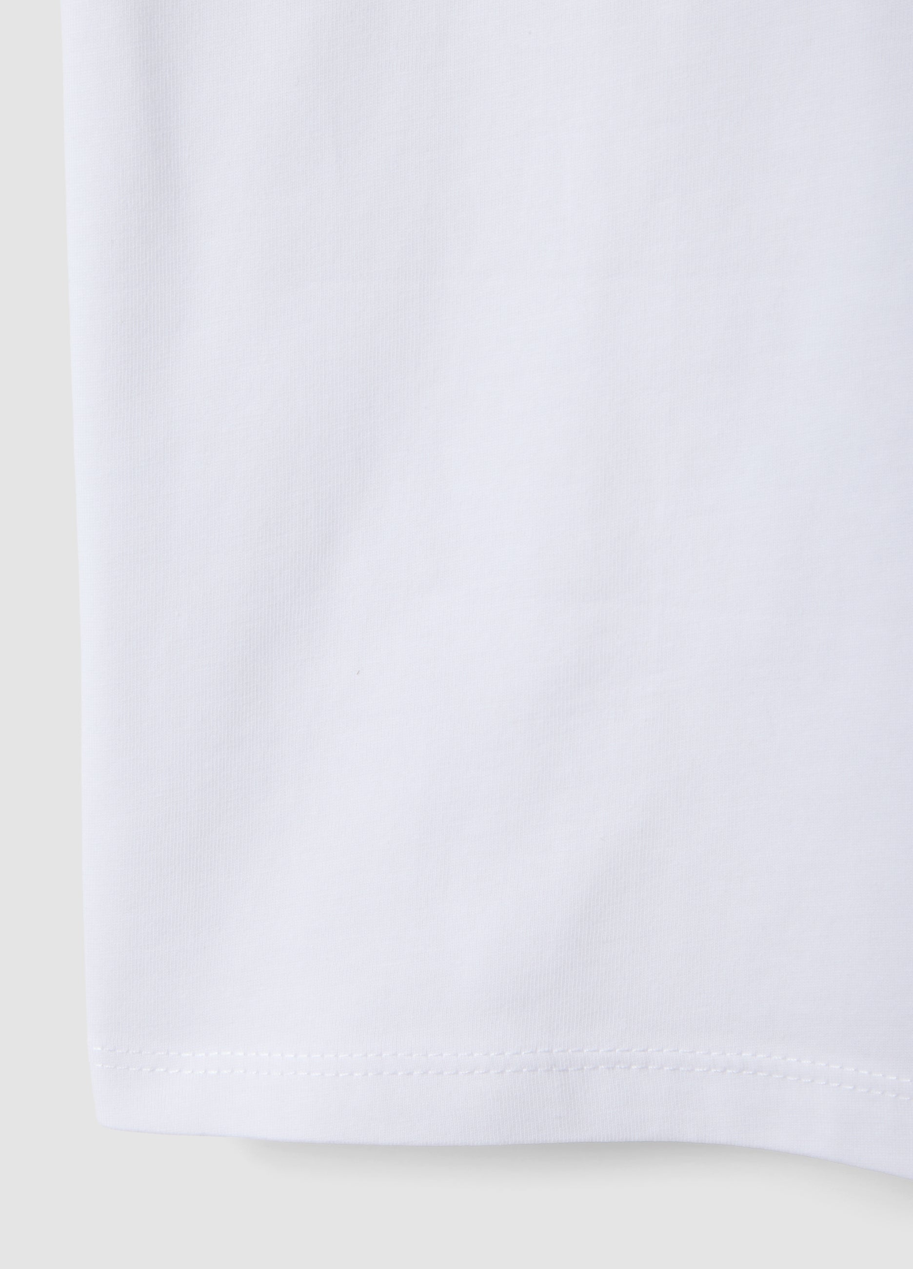 OVS Girls White Pure Cotton Regular-Fit T-Shirt With Star
