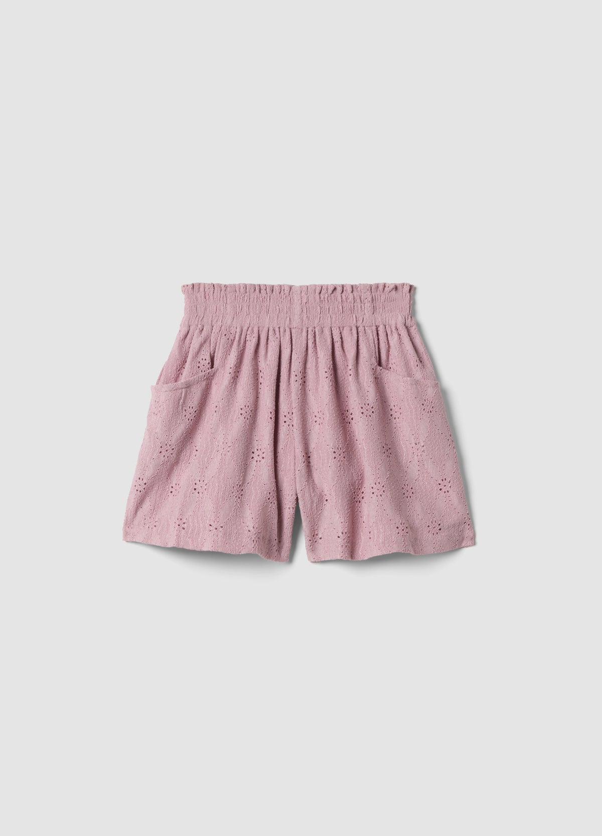 OVS Girls Pink Stretch Shorts With Elasticated Waist, Regular Fit