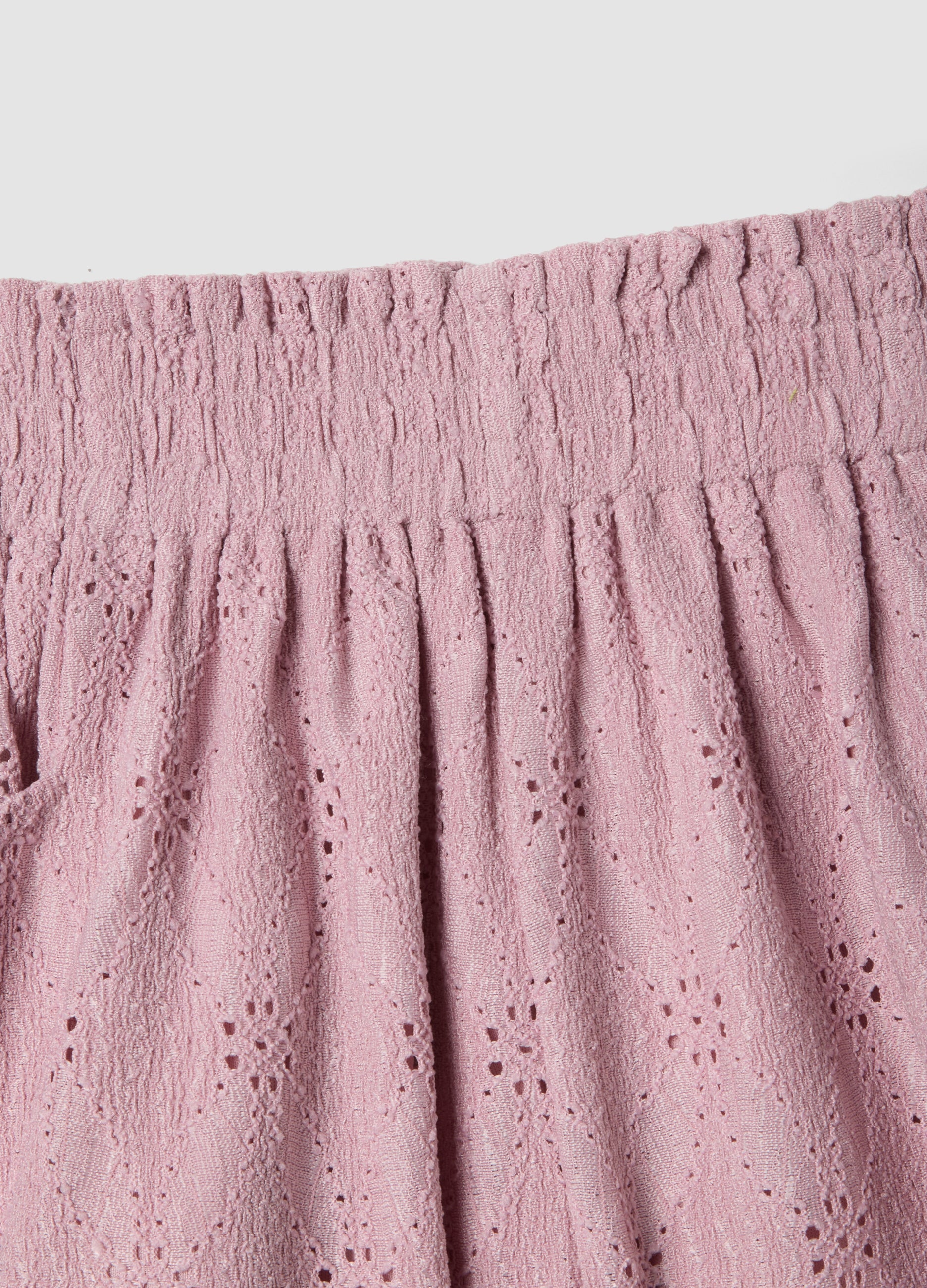 OVS Girls Pink Stretch Shorts With Elasticated Waist, Regular Fit