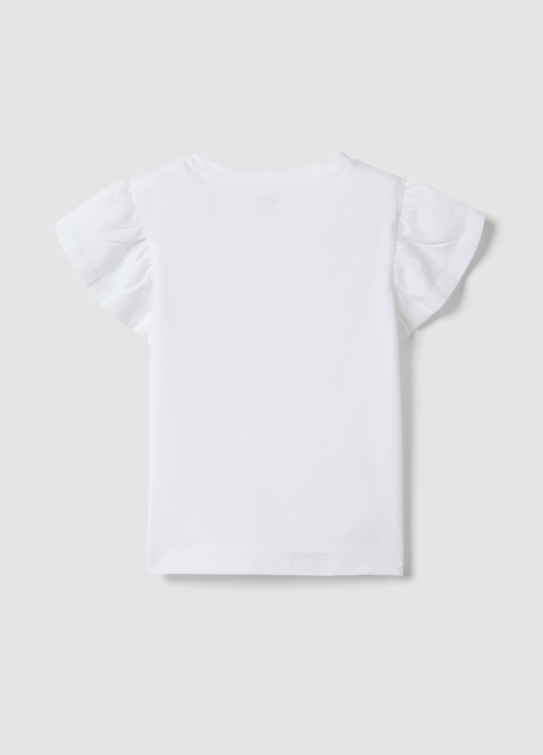 OVS White Short-Sleeved Pure Cotton T-Shirt