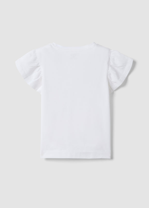 OVS White Short-Sleeved Pure Cotton T-Shirt