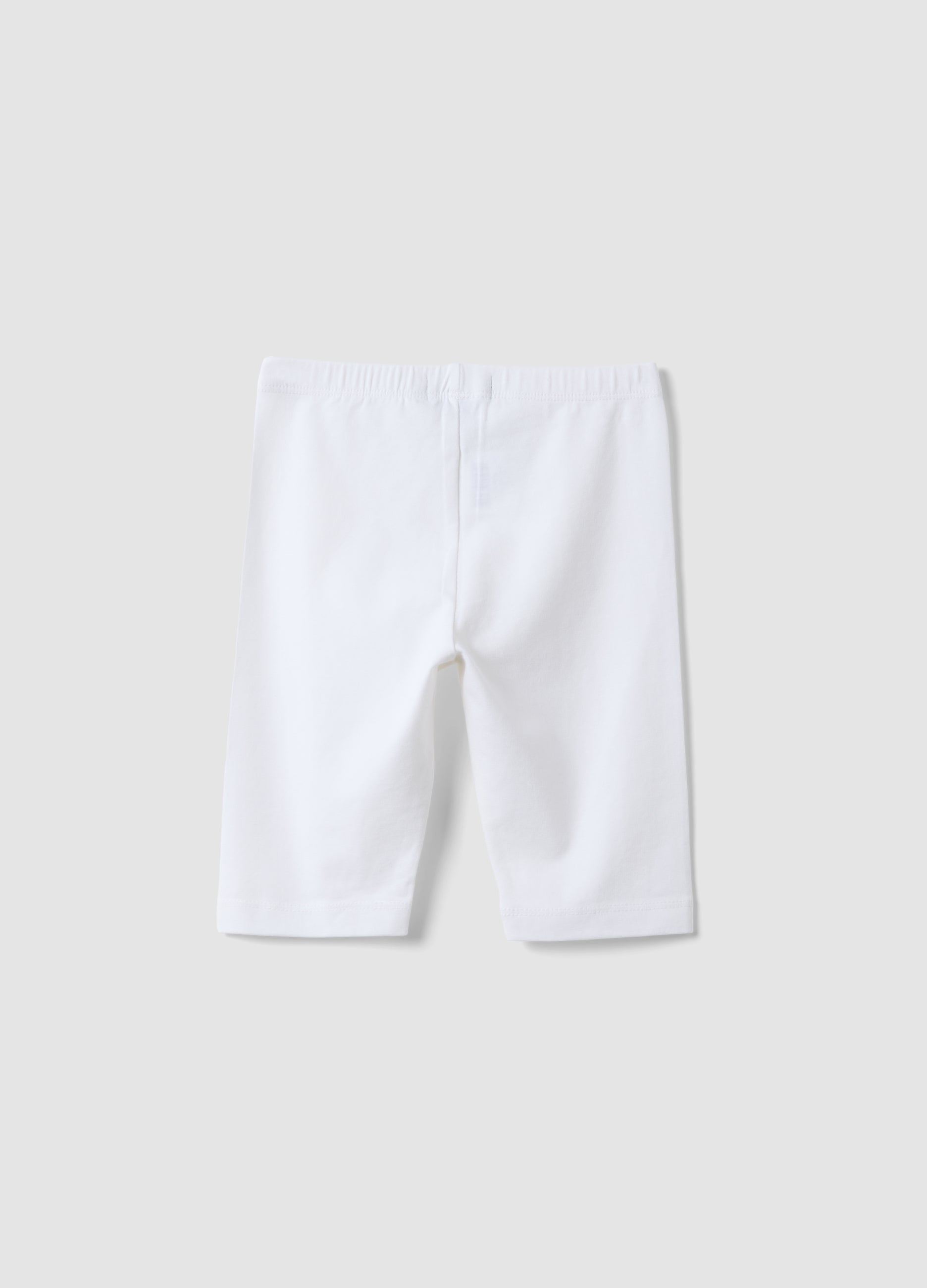 OVS White Organic Cotton Cycling Shorts