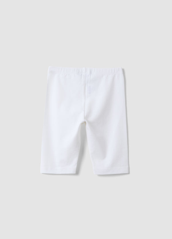 OVS White Organic Cotton Cycling Shorts