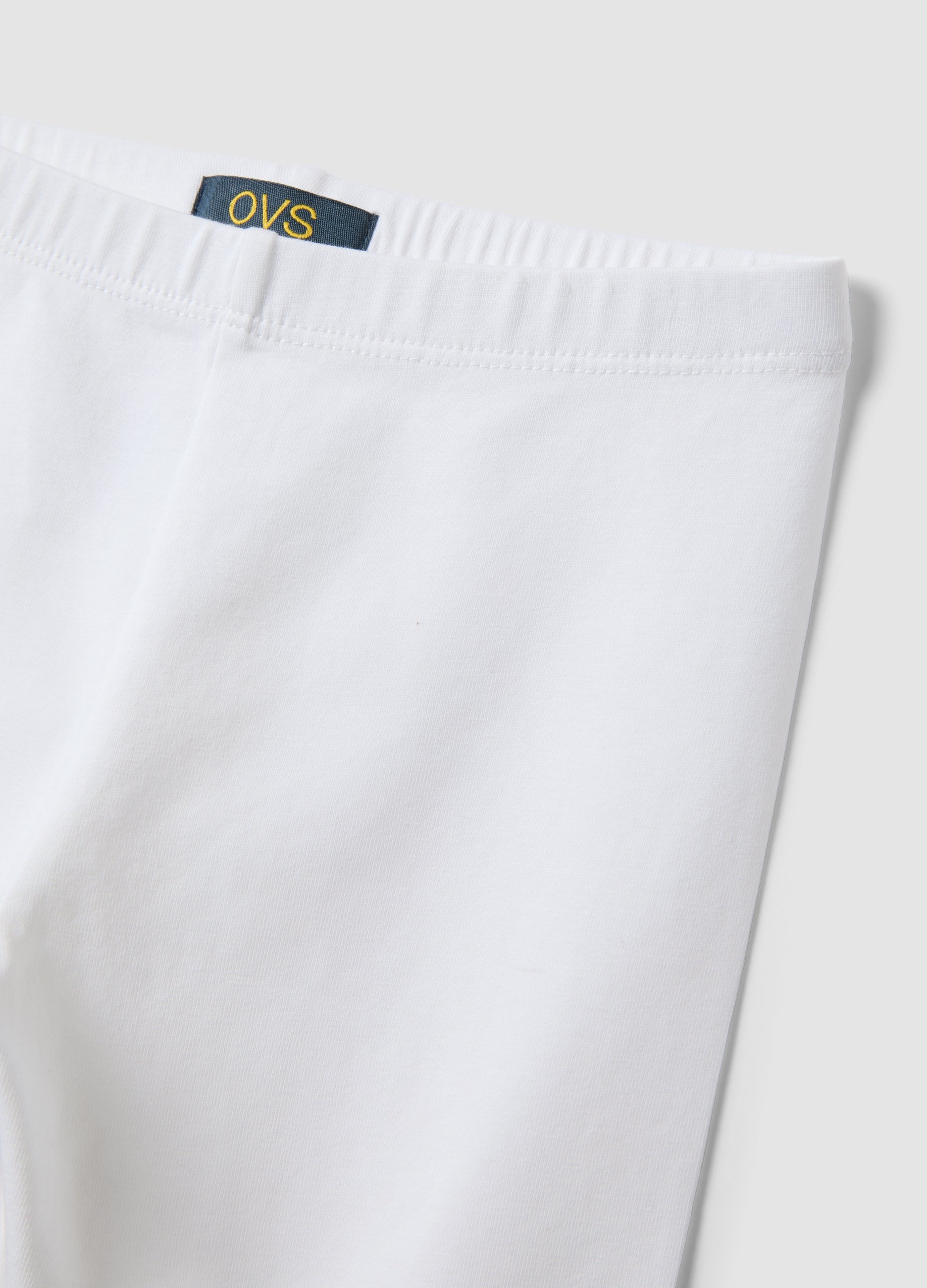 OVS White Organic Cotton Cycling Shorts