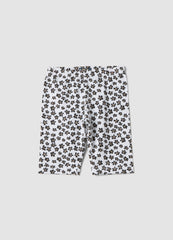 OVS White Organic Cotton Shorts With Floral Print