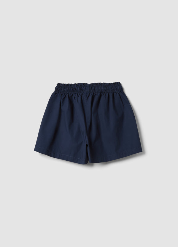 OVS Blue Pure Cotton Shorts With Elasticated Waistband