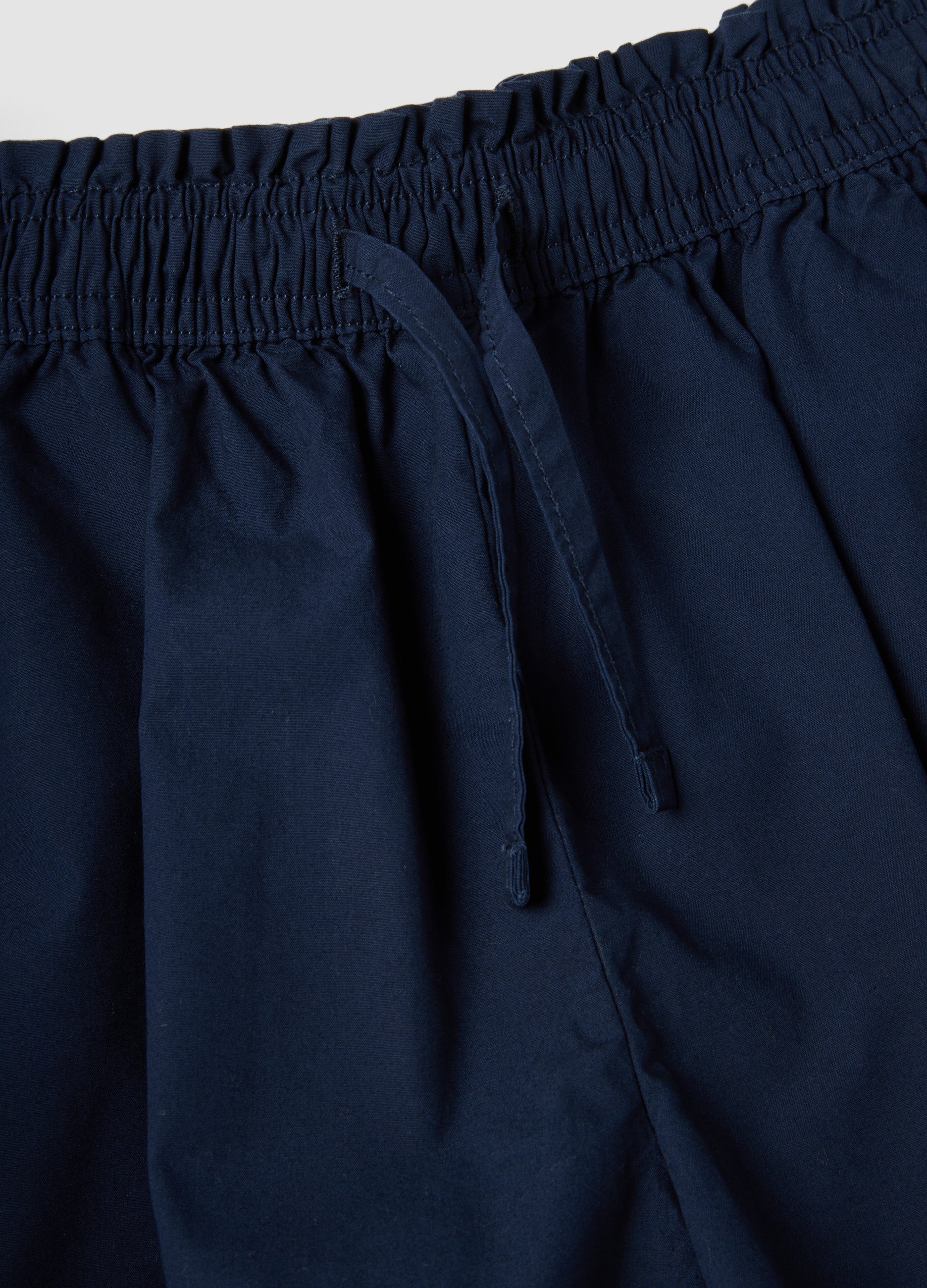 OVS Blue Pure Cotton Shorts With Elasticated Waistband