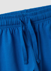 OVS Blue Organic Cotton Shorts With Elasticated Waist