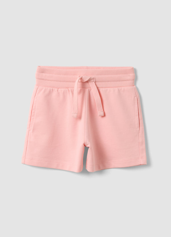 OVS Pink Pure Cotton Shorts With Elasticated Waistband