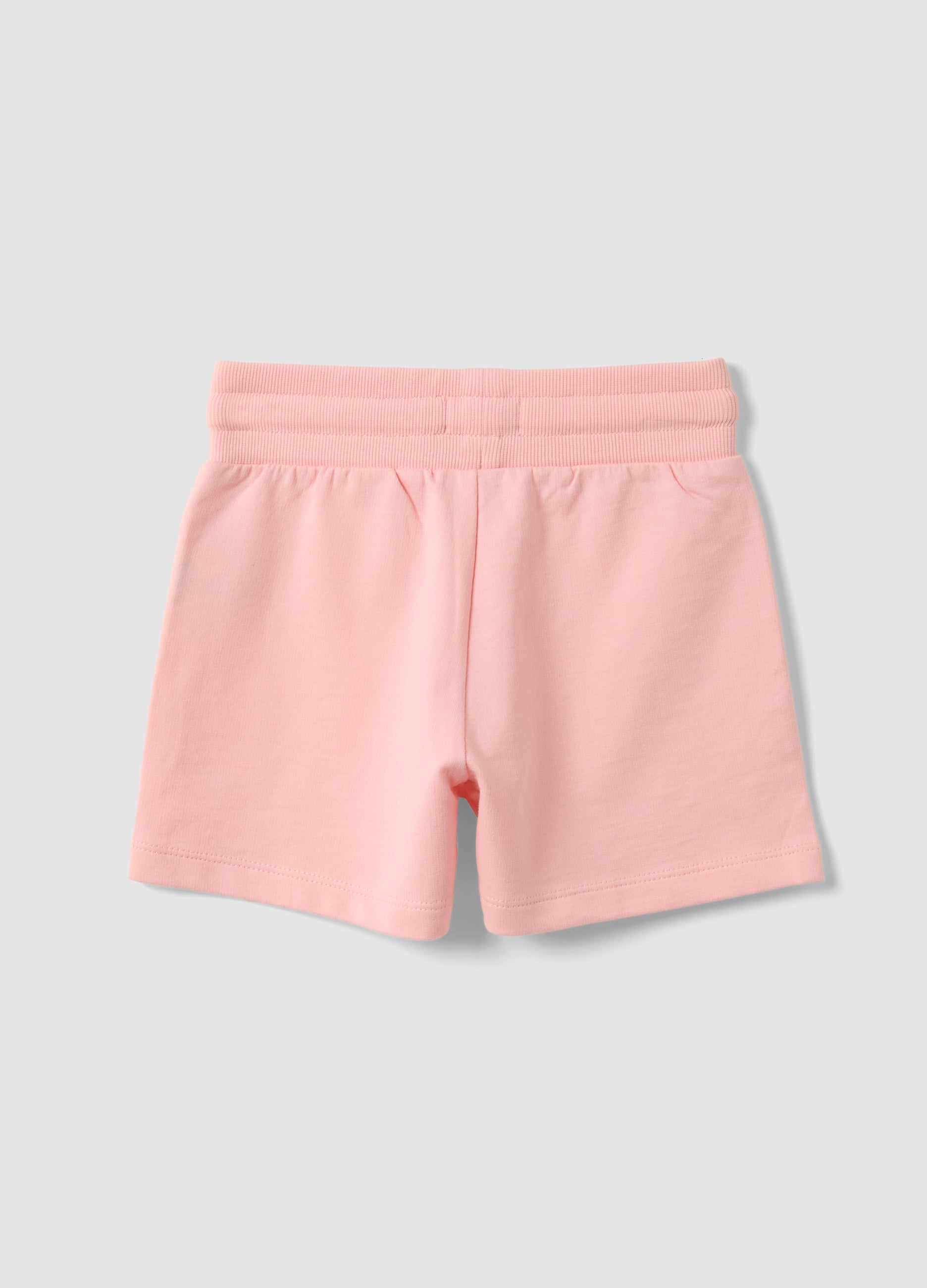 OVS Pink Pure Cotton Shorts With Elasticated Waistband