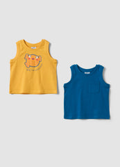 OVS 2-Pack Yellow Pure Cotton Tank Tops