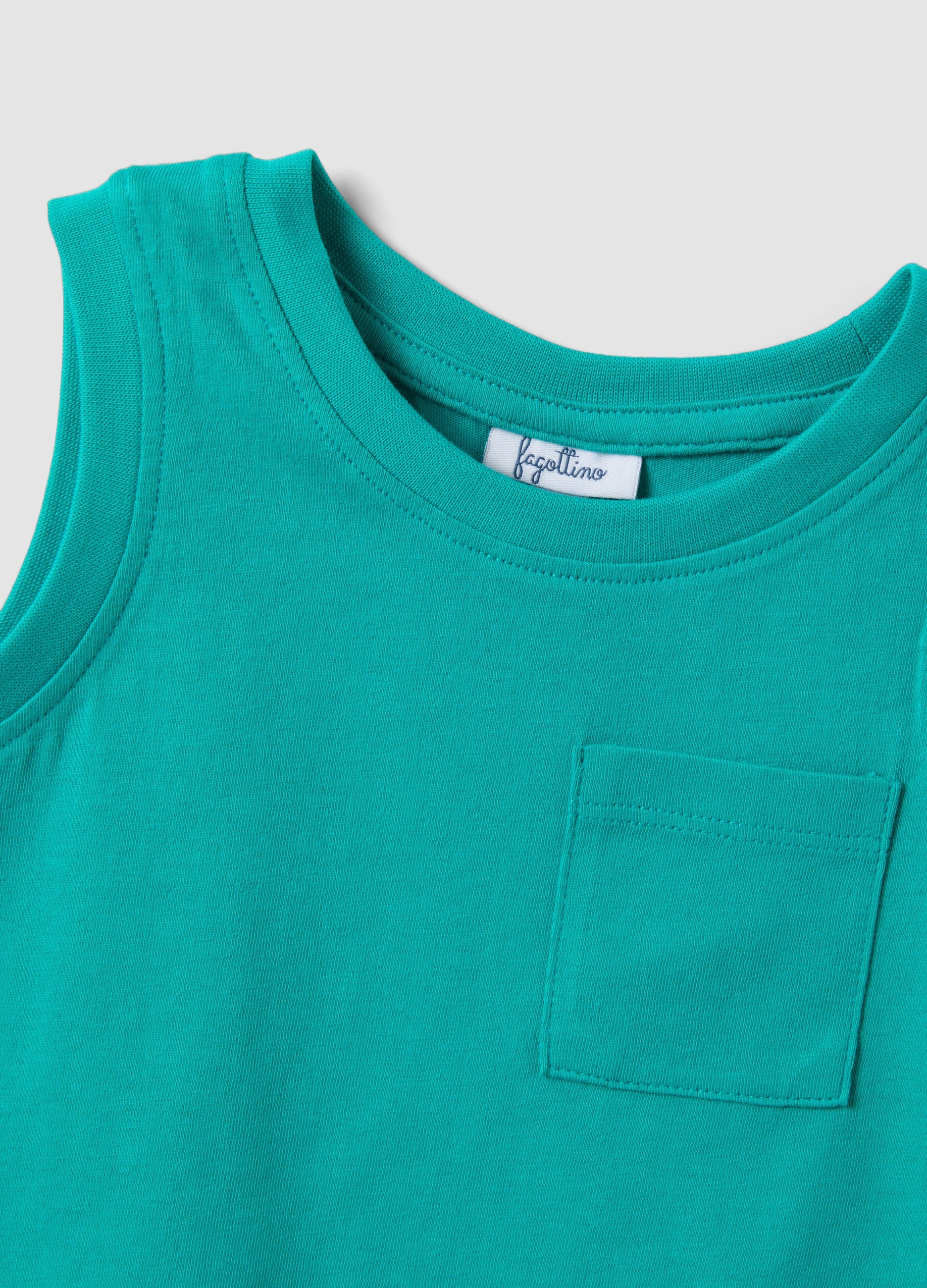 OVS 2-Pack Of Green Pure Cotton Tank Tops
