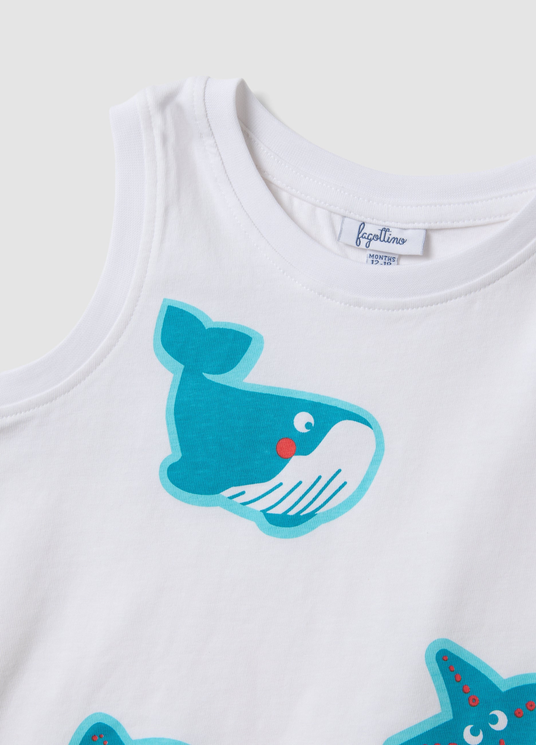 OVS 2-Pack Of Light Blue Pure Cotton Tank Tops