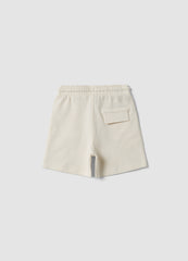 OVS Beige Pure Cotton Shorts With Elasticated Waist For Boys, Relaxed Fit