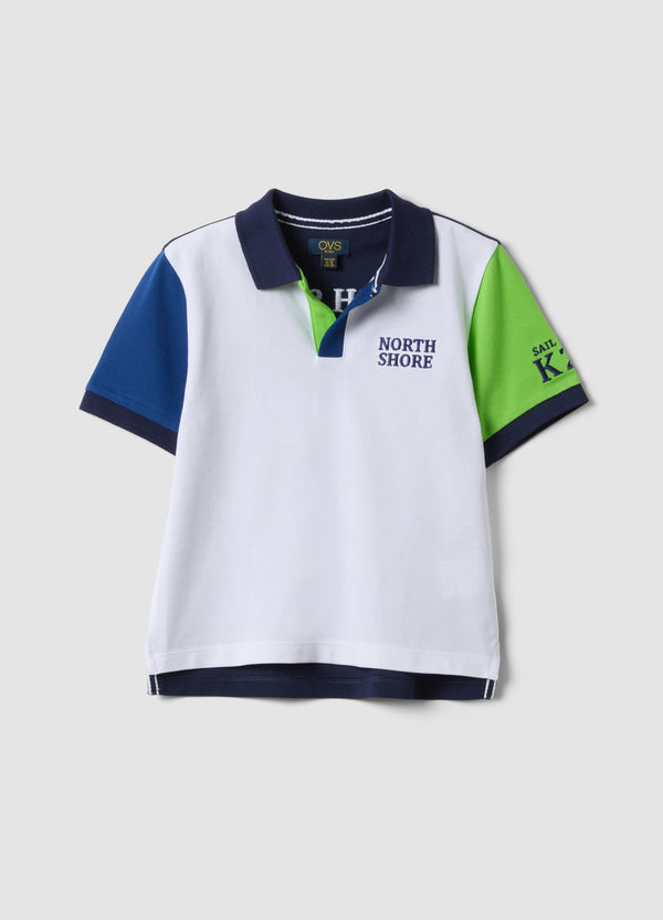 OVS Multicolour Short-Sleeve Stretch Cotton Polo Shirt