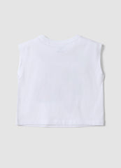 OVS White Pure Cotton Vest Top With Print