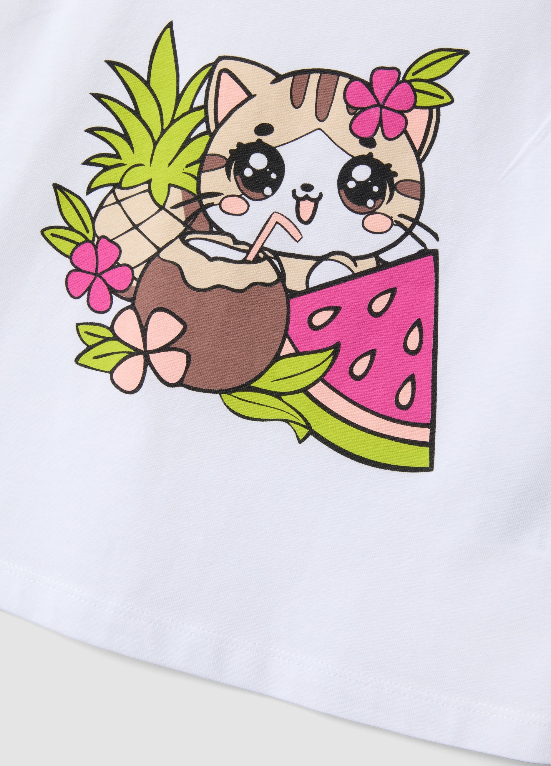 OVS White Pure Cotton Vest Top With Print
