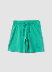 OVS Green Organic Cotton Shorts With Elasticated Waistband