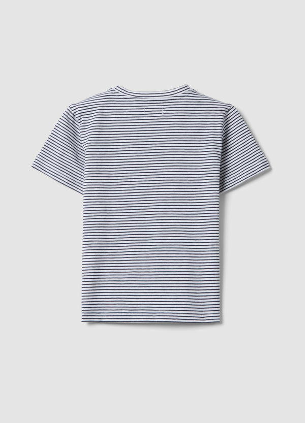 OVS Blue Striped Stretch Cotton T-Shirt