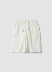 OVS White Stretch Cotton Shorts With Elasticated Waistband