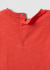 OVS Red Short-Sleeve Pure Cotton Oversized Fit T-Shirt For Baby Boy