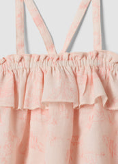 OVS Pink Pure Cotton Set With Top And Shorts