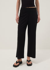 OVS Black Viscose-Blend Culotte Trousers