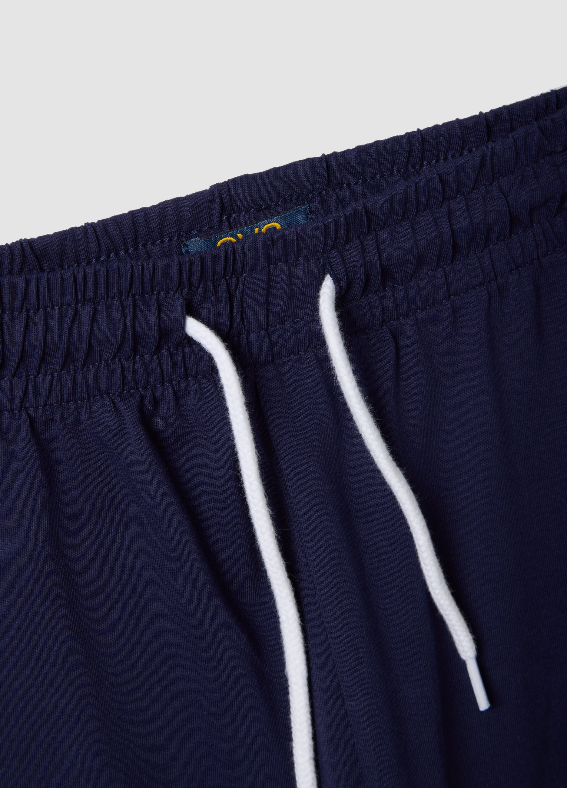 OVS White And Blue Pure Cotton Set With T-Shirt And Shorts