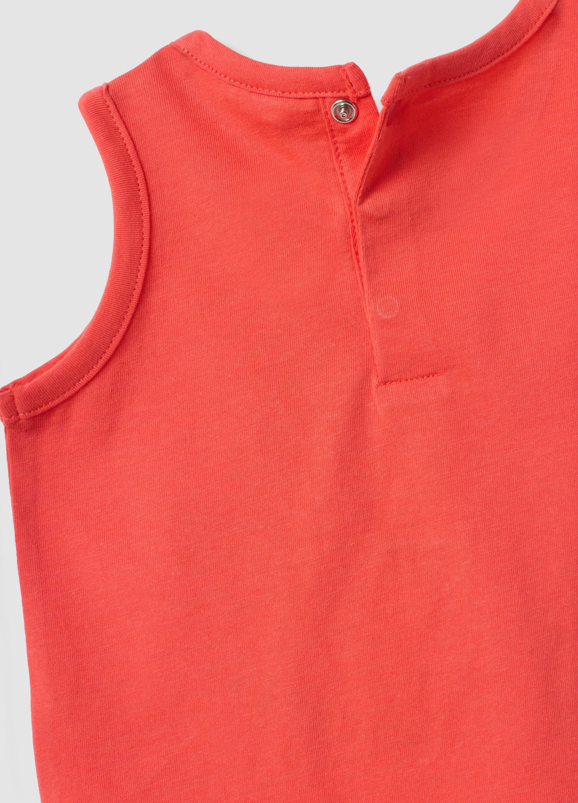 OVS Red Pure Cotton Vest Top With Print
