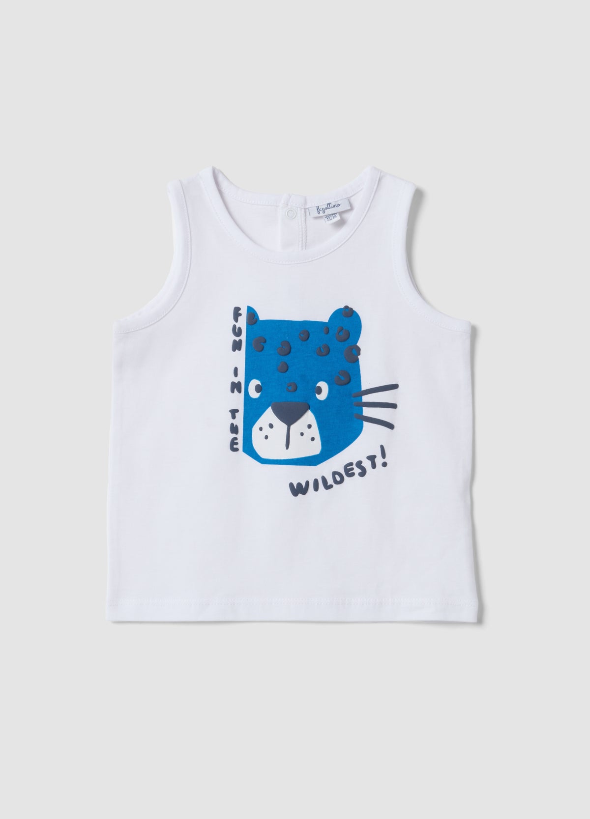 OVS White Pure Cotton Vest With Print