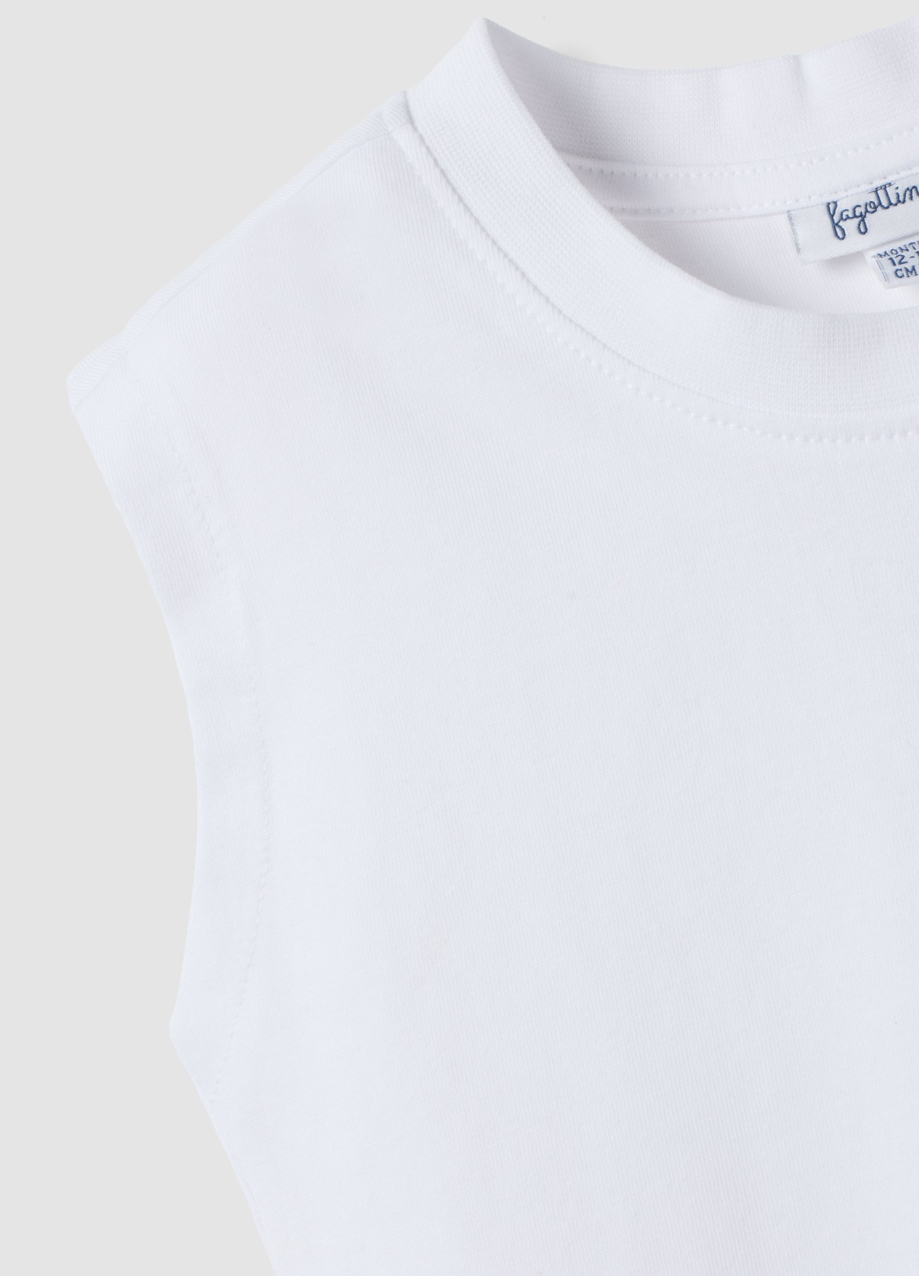 OVS White Organic Cotton Printed Tank Top