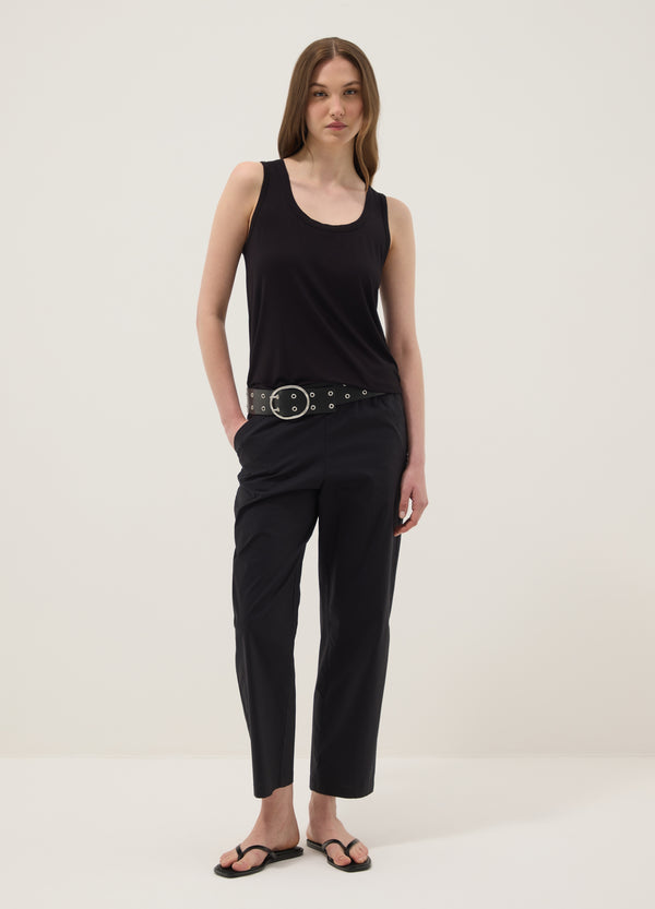 OVS Black Stretch Viscose Tank Top