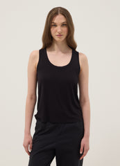 OVS Black Stretch Viscose Tank Top