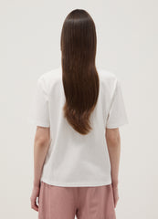 OVS White Pure Cotton T-Shirt With Floral Print