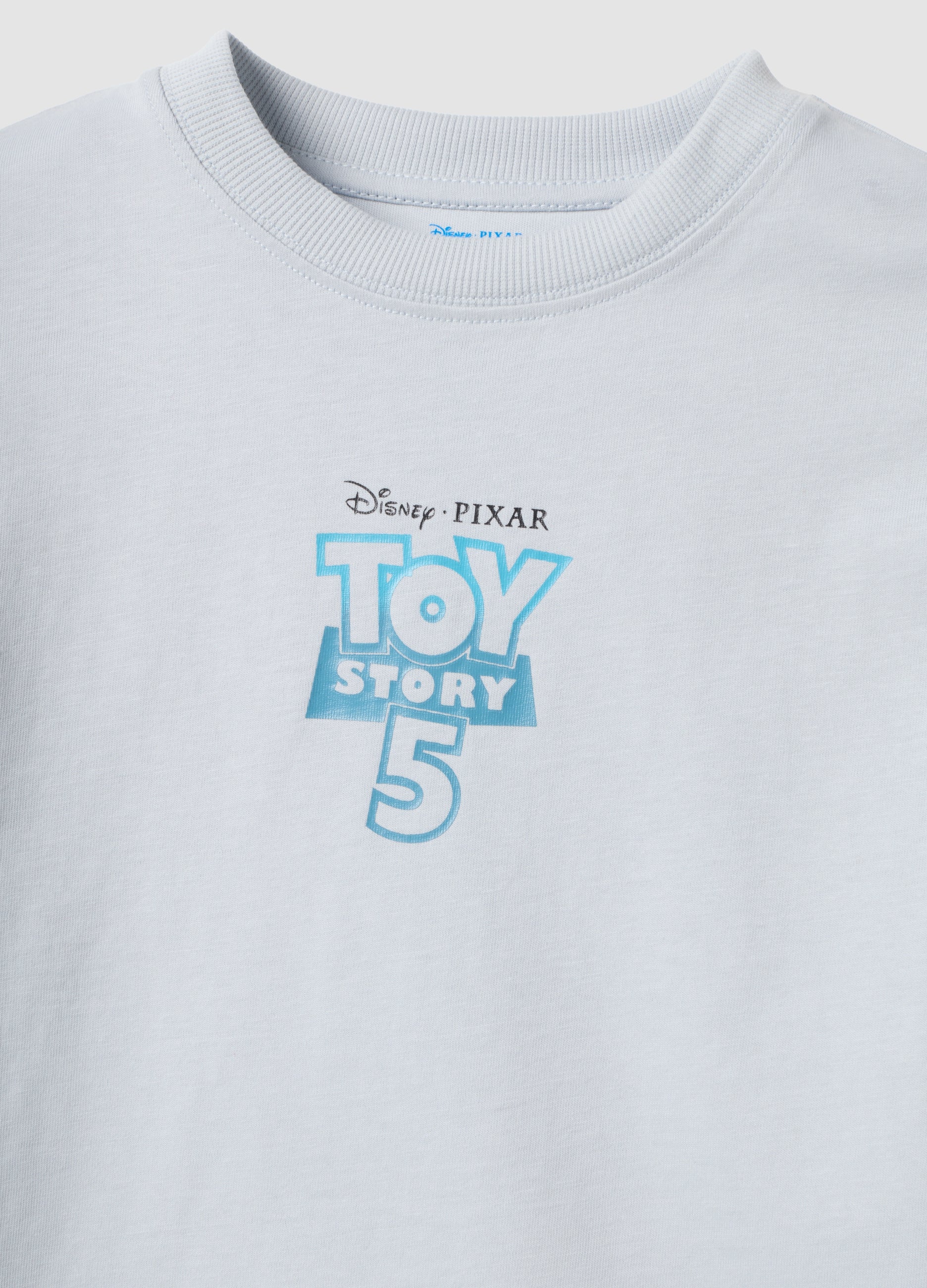 OVS Grey Pure Cotton Toy Story Graphic T-Shirt For Boys