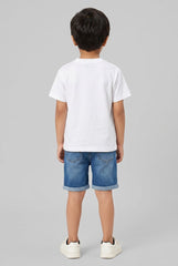 OVS White Pure Cotton Toy Story Print T-Shirt For Boys
