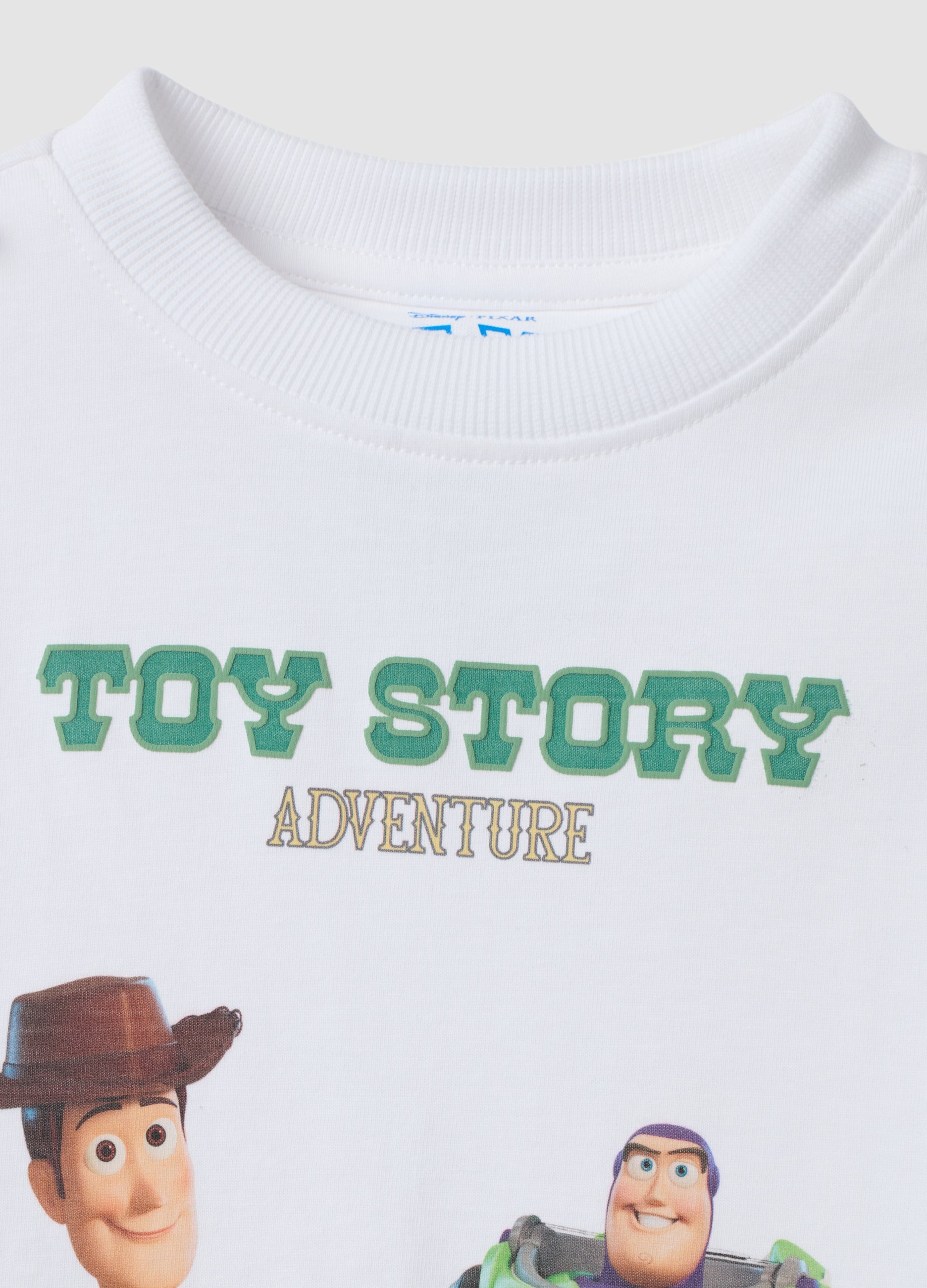 OVS White Pure Cotton Toy Story Print T-Shirt For Boys