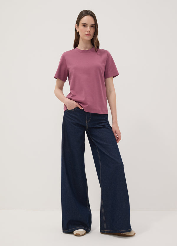 OVS Pink Relaxed-Fit Pure Cotton Short-Sleeve T-Shirt