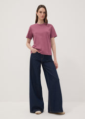 OVS Pink Relaxed-Fit Pure Cotton Short-Sleeve T-Shirt