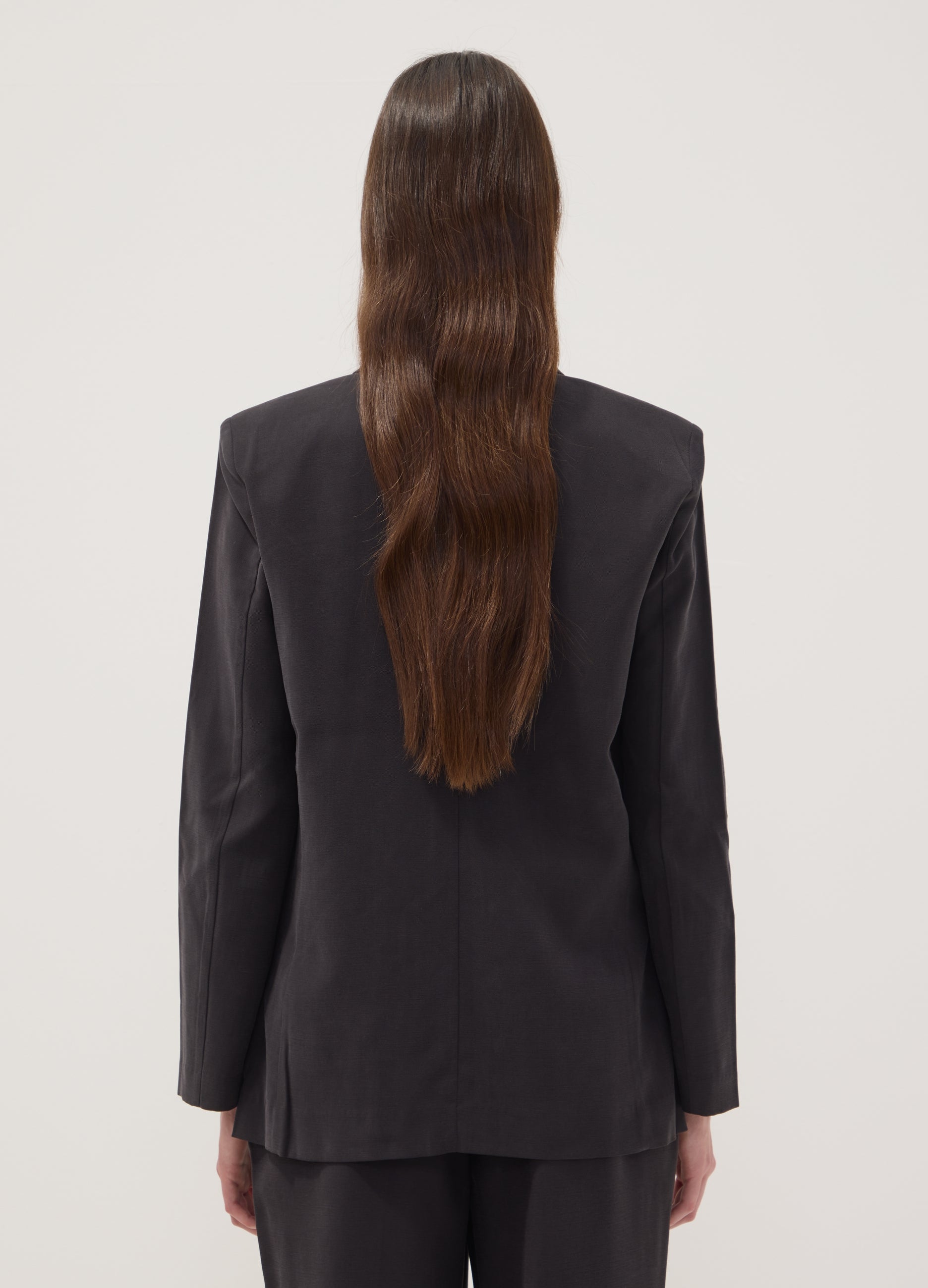 OVS Black Regular-Fit Viscose-Blend Blazer