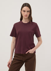 OVS Purple Pure Cotton Relaxed-Fit T-Shirt